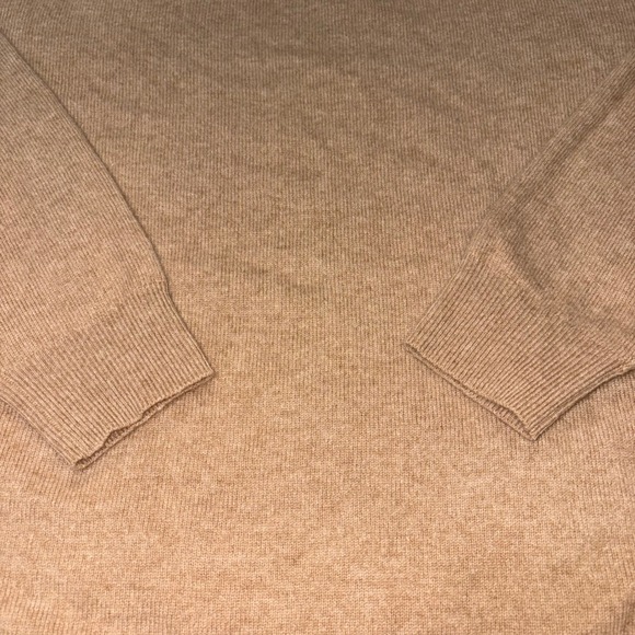 Pilcro Beige Tan 100% Cashmere Scoop Neck Sweater Womens XL - Picture 3 of 9